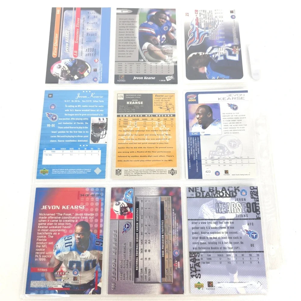 Tennessee Titans 72 Football Cards Dyson Mason Kearse Rolle Bishop 90s 00s NFL‎ - Picture 16 of 16